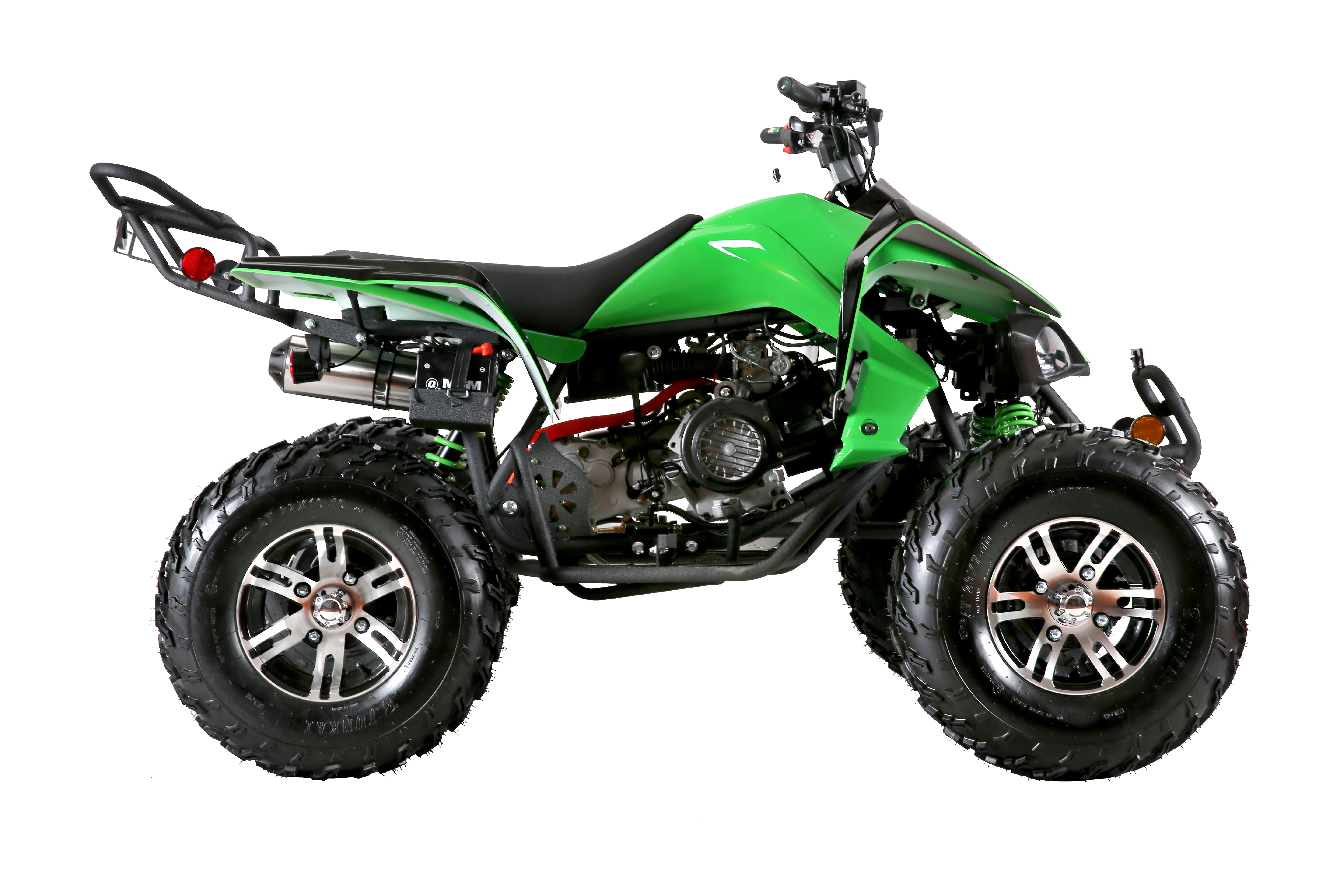 Coolster Gas ATV, 170CC 4-Stroke Mini Gas 4 Wheeler with Front and Rear Disc Brake, with Speed Control and LED Lights, Weight Support Up to 220 LBS, Max Speed 15mph