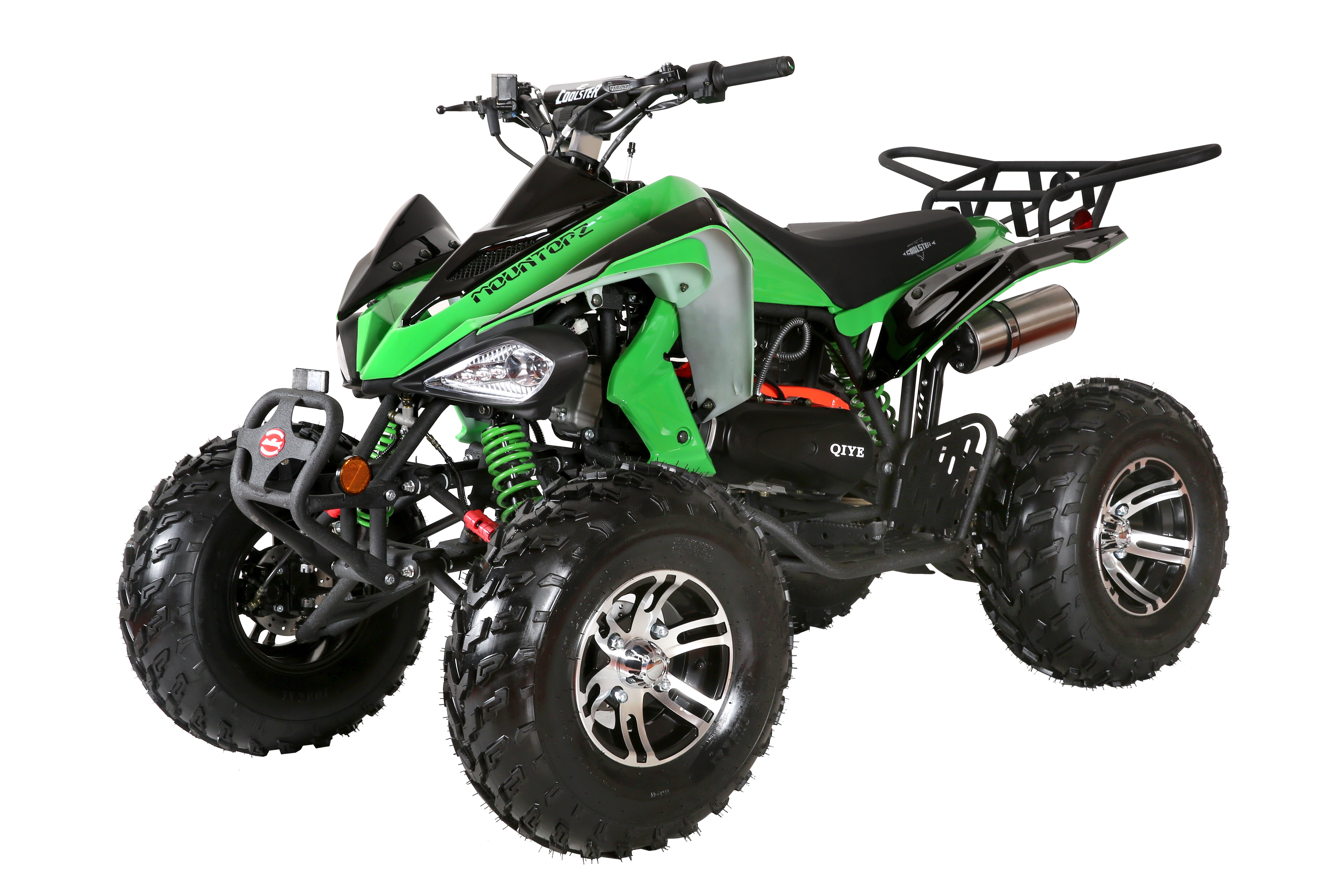 Coolster Gas ATV, 170CC 4-Stroke Mini Gas 4 Wheeler with Front and Rear Disc Brake, with Speed Control and LED Lights, Weight Support Up to 220 LBS, Max Speed 15mph