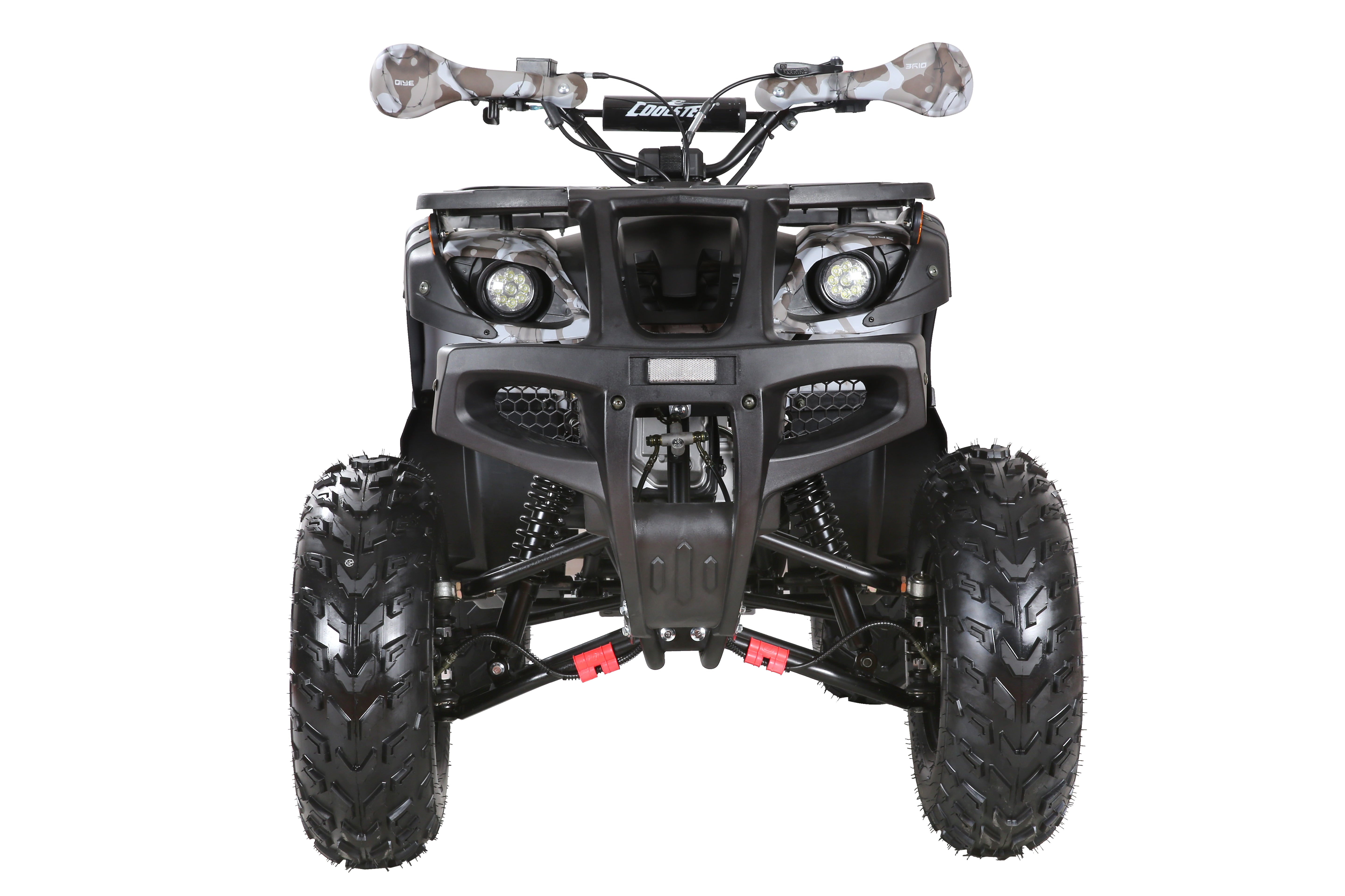 Coolster Gas ATV, 170CC 4-Stroke Mini Gas 4 Wheeler with Front and Rear Disc Brake, with Speed Control and LED Lights, Weight Support Up to 220 LBS, Max Speed 10mph