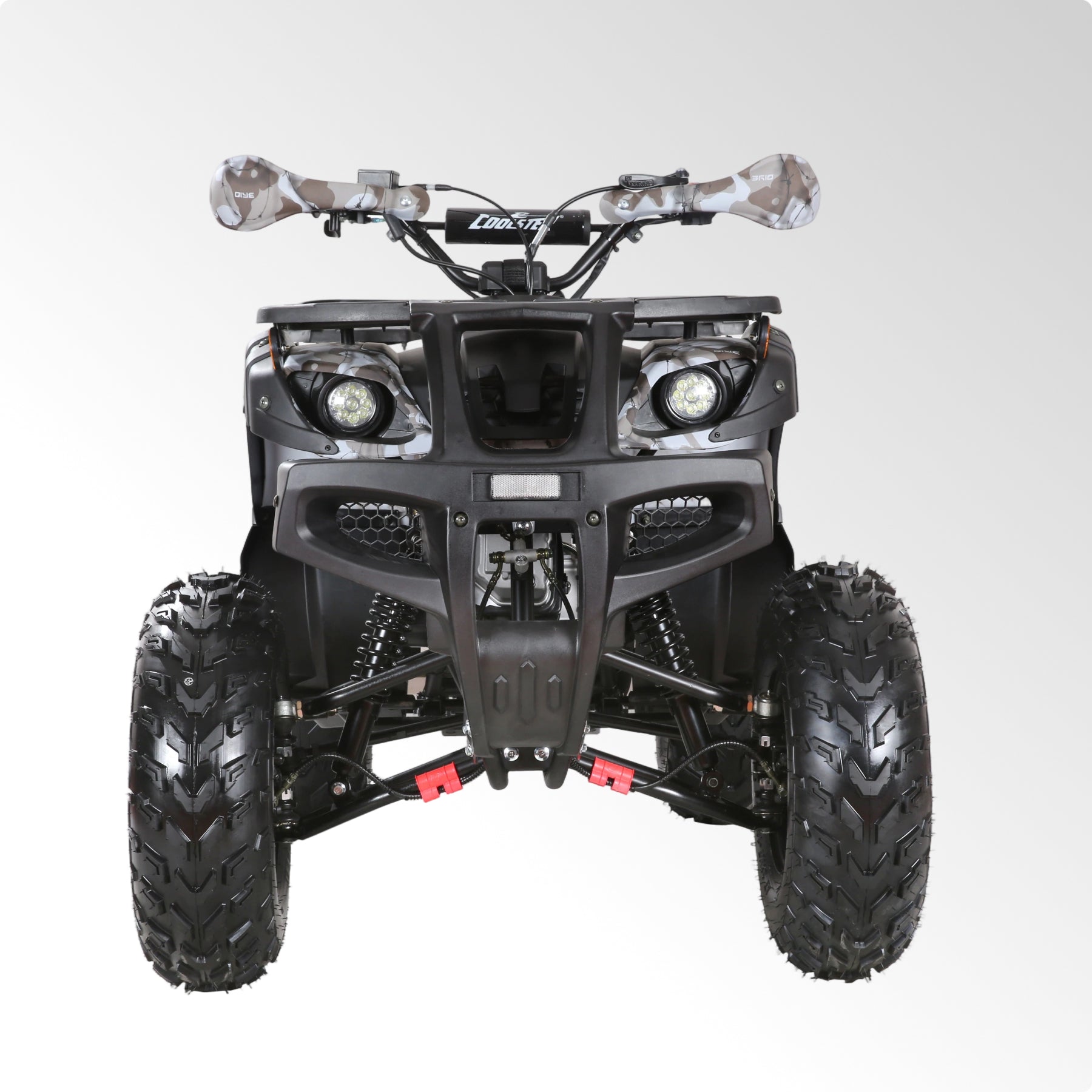 Coolster Gas ATV, 170CC 4-Stroke Mini Gas 4 Wheeler with Front and Rear Disc Brake, with Speed Control and LED Lights, Weight Support Up to 220 LBS, Max Speed 10mph