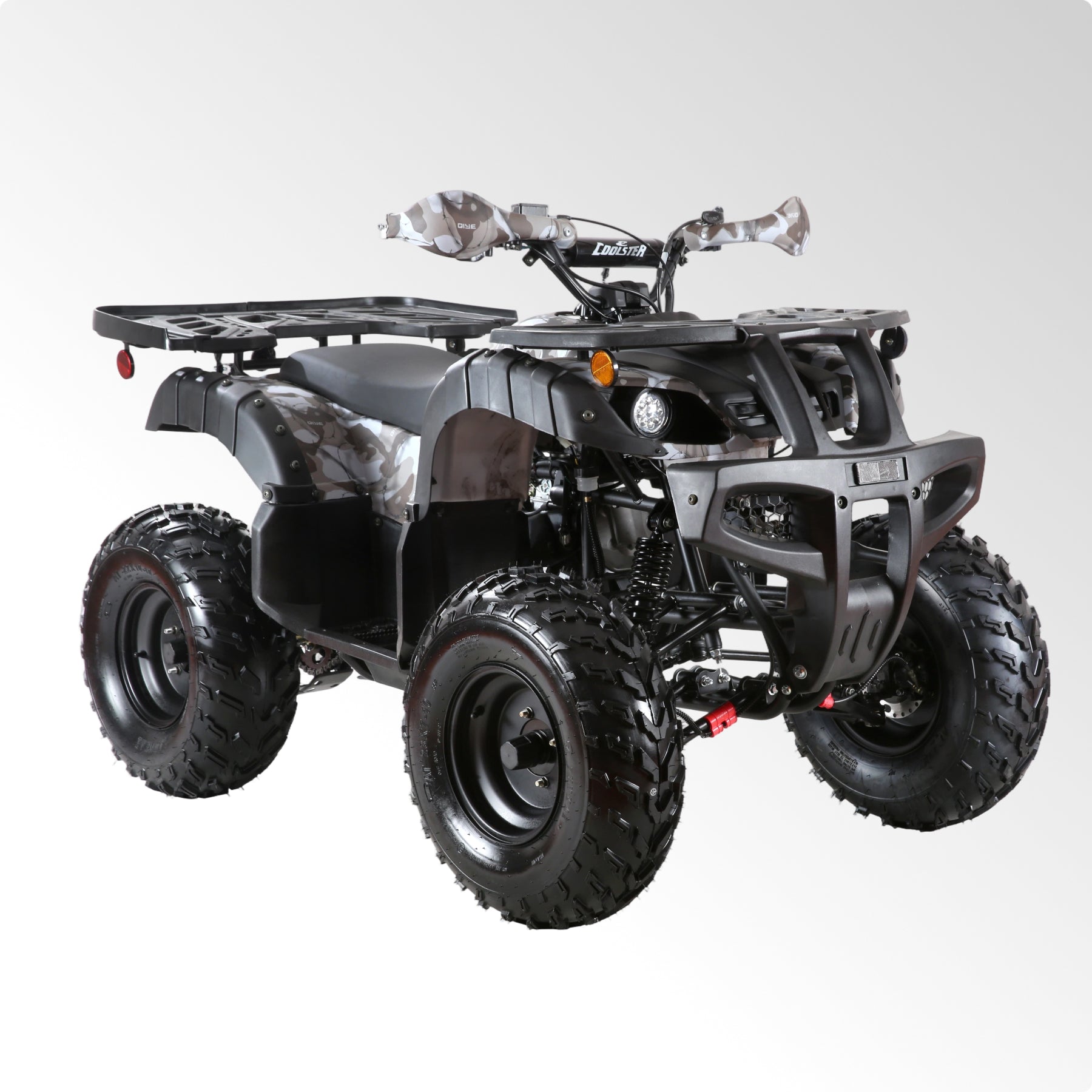 Coolster Gas ATV, 170CC 4-Stroke Mini Gas 4 Wheeler with Front and Rear Disc Brake, with Speed Control and LED Lights, Weight Support Up to 220 LBS, Max Speed 10mph