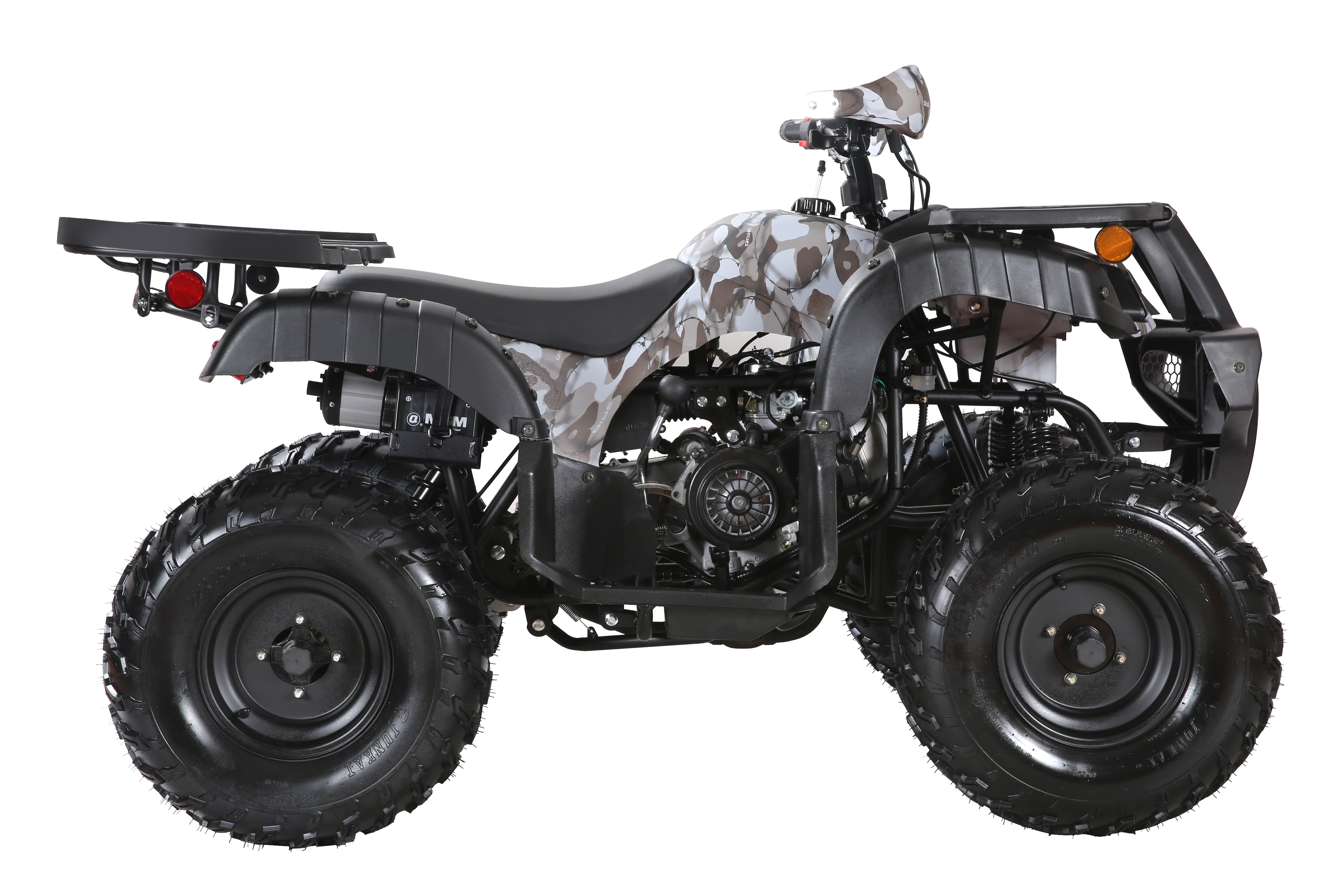 Coolster Gas ATV, 170CC 4-Stroke Mini Gas 4 Wheeler with Front and Rear Disc Brake, with Speed Control and LED Lights, Weight Support Up to 220 LBS, Max Speed 10mph