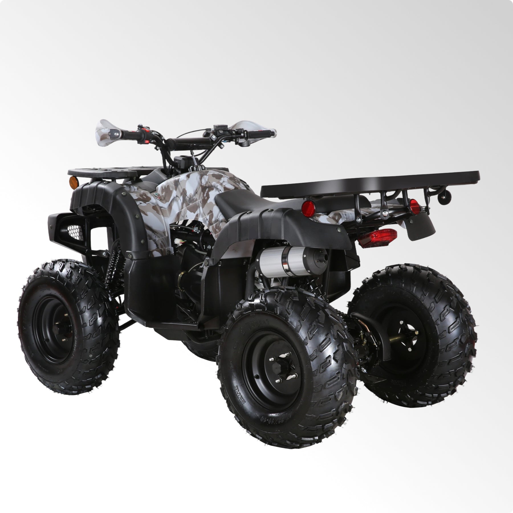 Coolster Gas ATV, 170CC 4-Stroke Mini Gas 4 Wheeler with Front and Rear Disc Brake, with Speed Control and LED Lights, Weight Support Up to 220 LBS, Max Speed 10mph