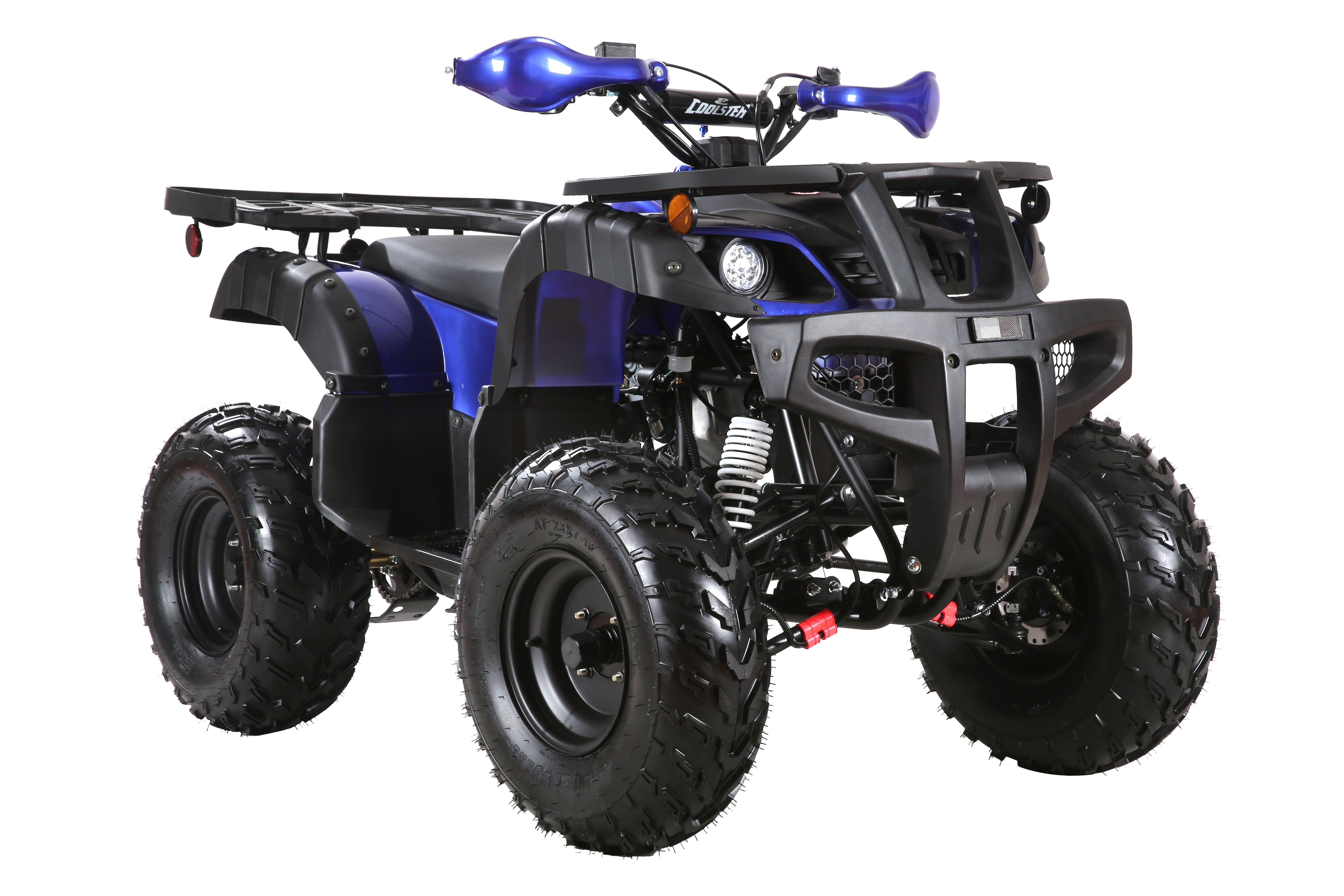 Coolster Gas ATV, 170CC 4-Stroke Mini Gas 4 Wheeler with Front and Rear Disc Brake, with Speed Control and LED Lights, Weight Support Up to 220 LBS, Max Speed 10mph