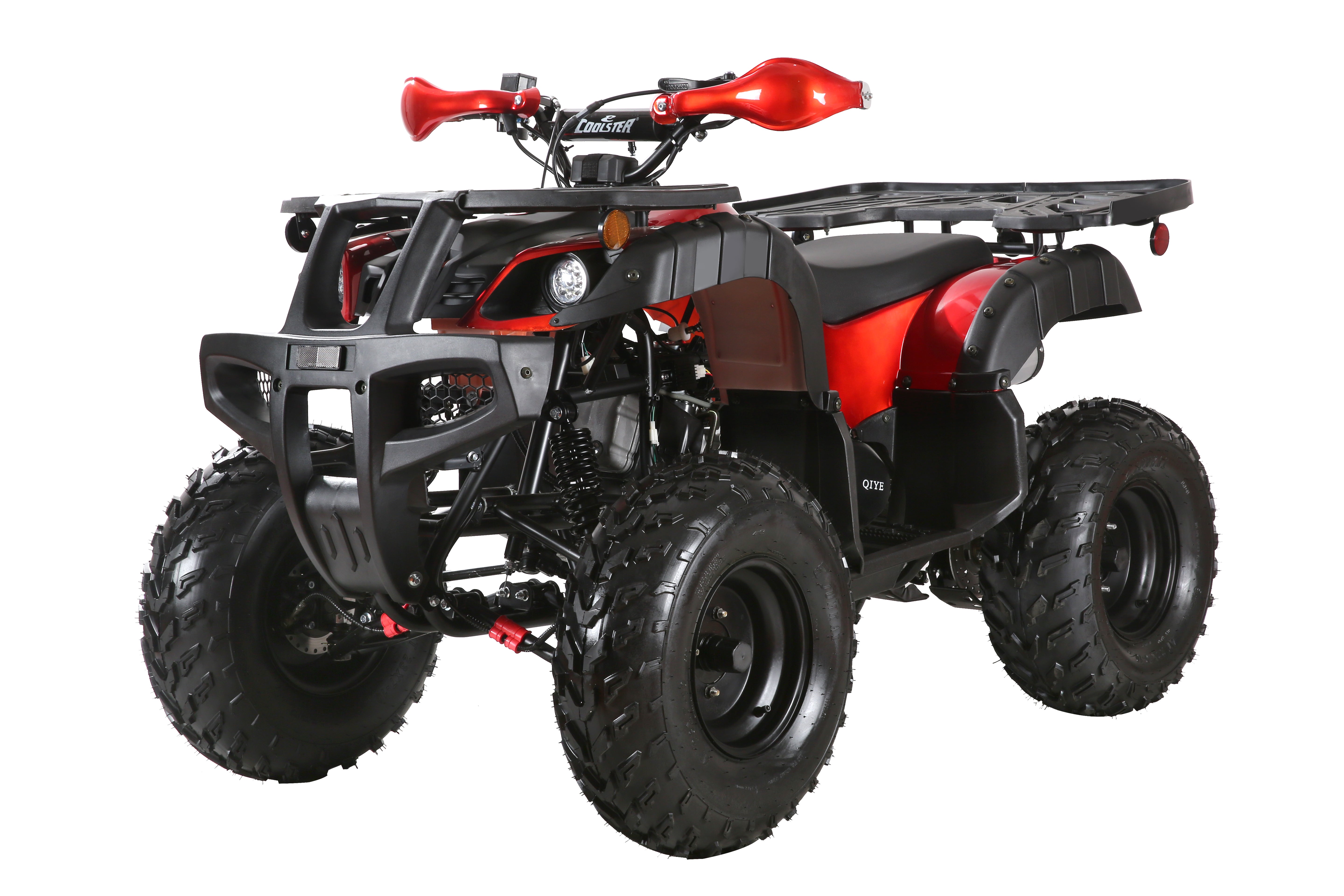 Coolster Gas ATV, 170CC 4-Stroke Mini Gas 4 Wheeler with Front and Rear Disc Brake, with Speed Control and LED Lights, Weight Support Up to 220 LBS, Max Speed 10mph