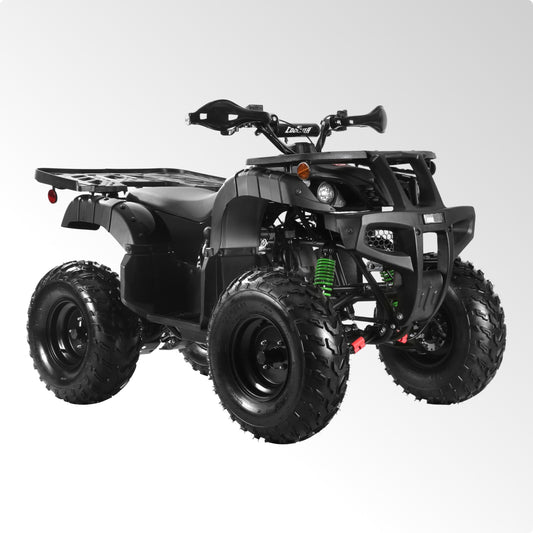 Coolster Gas ATV, 170CC 4-Stroke Mini Gas 4 Wheeler with Front and Rear Disc Brake, with Speed Control and LED Lights, Weight Support Up to 220 LBS, Max Speed 10mph