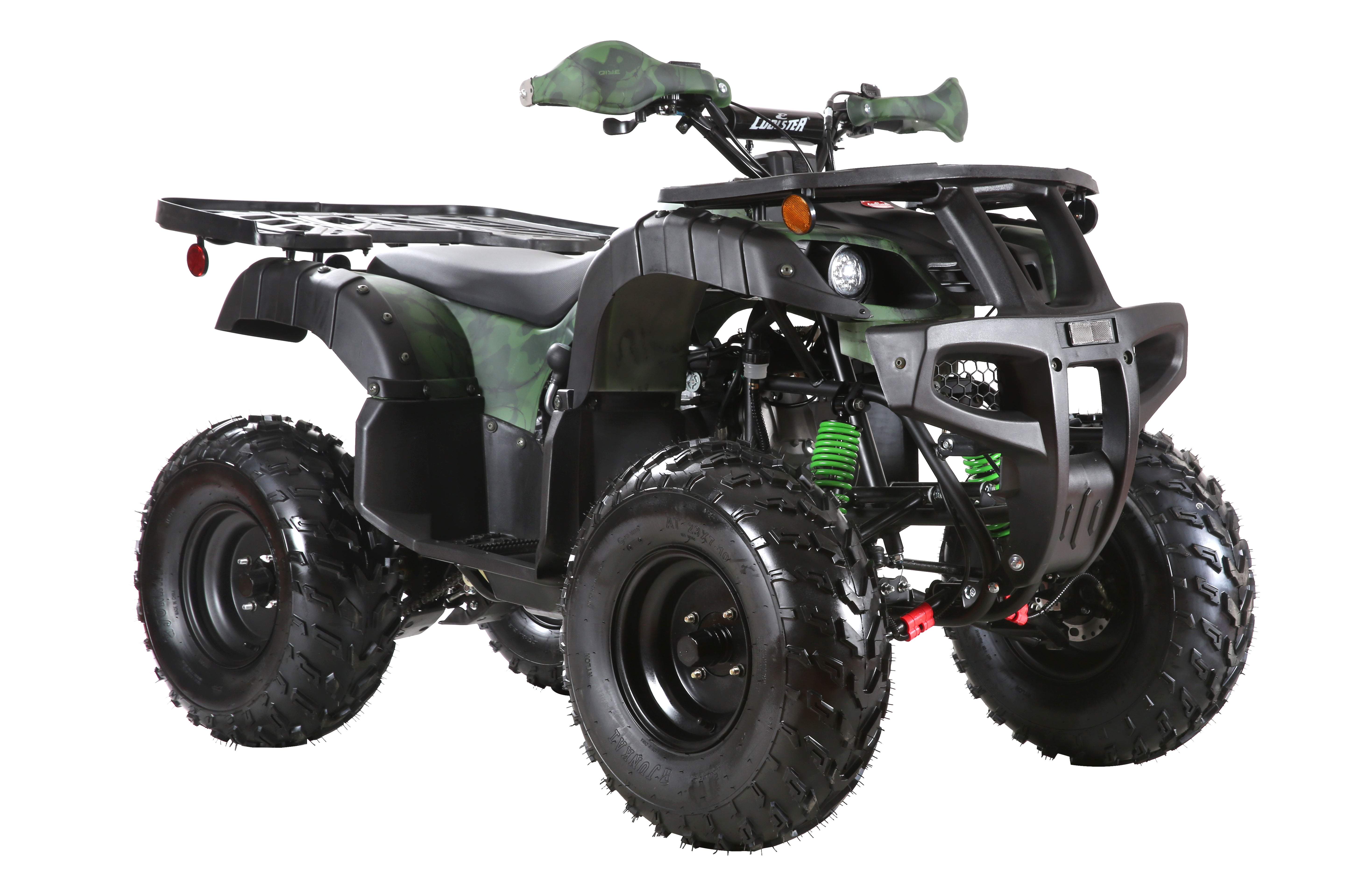 Coolster Gas ATV, 170CC 4-Stroke Mini Gas 4 Wheeler with Front and Rear Disc Brake, with Speed Control and LED Lights, Weight Support Up to 220 LBS, Max Speed 10mph