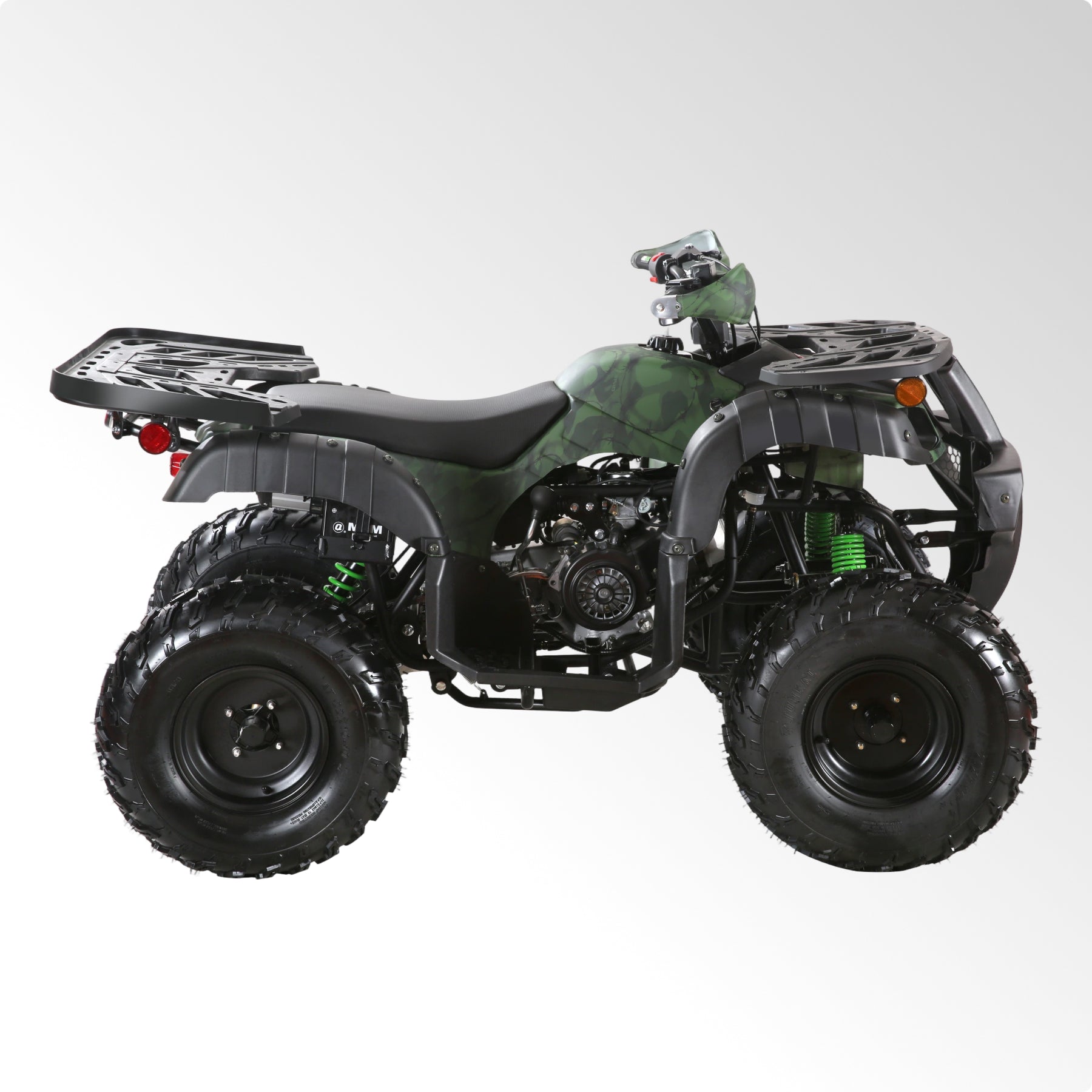 Coolster Gas ATV, 170CC 4-Stroke Mini Gas 4 Wheeler with Front and Rear Disc Brake, with Speed Control and LED Lights, Weight Support Up to 220 LBS, Max Speed 10mph