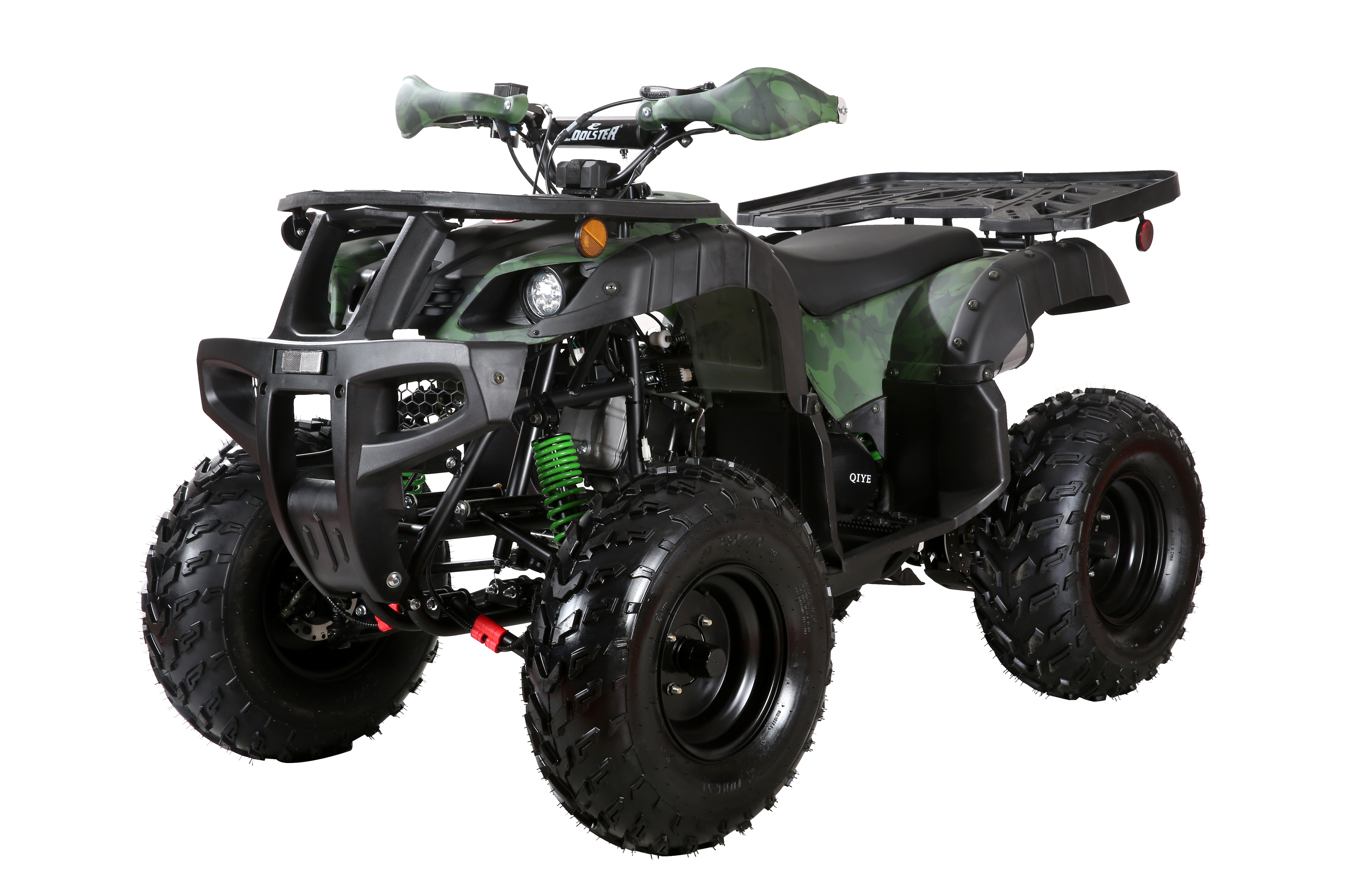 Coolster Gas ATV, 170CC 4-Stroke Mini Gas 4 Wheeler with Front and Rear Disc Brake, with Speed Control and LED Lights, Weight Support Up to 220 LBS, Max Speed 10mph