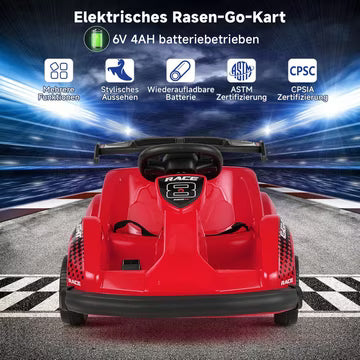 Go-Kart Pedal Go-Kart Kinderfahrzeug 6V 1-3km/h Ferngesteuert vielseitige