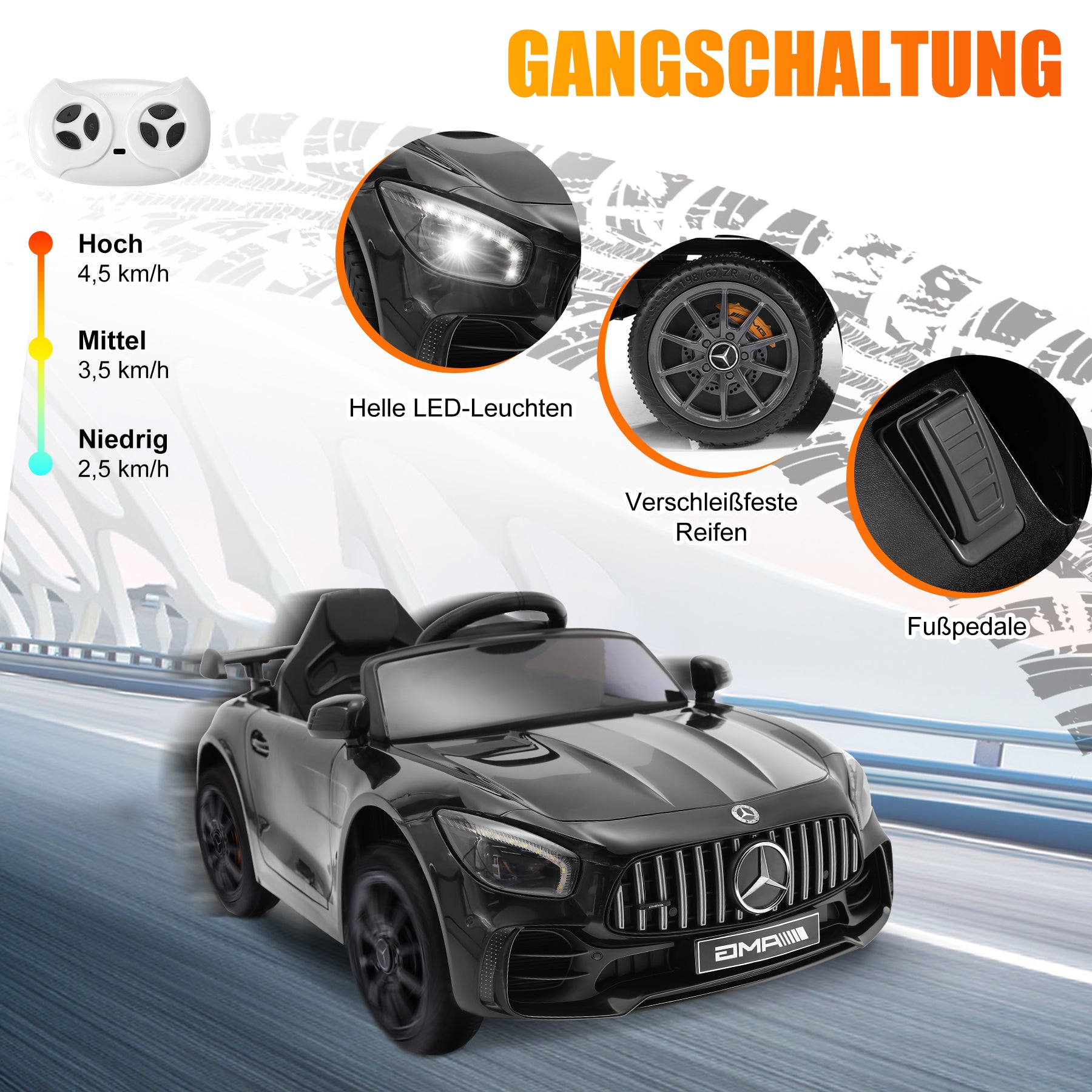 Elektro-Kinderauto UTV 12V Kinder Elektro-Geländewagen Kinderfahrzeug 2-6 km/h