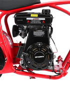 Oryxearth 105CC Kids Dirt Bike - 4-Stroke Gas Mini Motorcycle for Off-Road & Trail Riding, EPA Approved, Supports 185 LBS (Up to 28 MPH), for Adults and Teens, Red