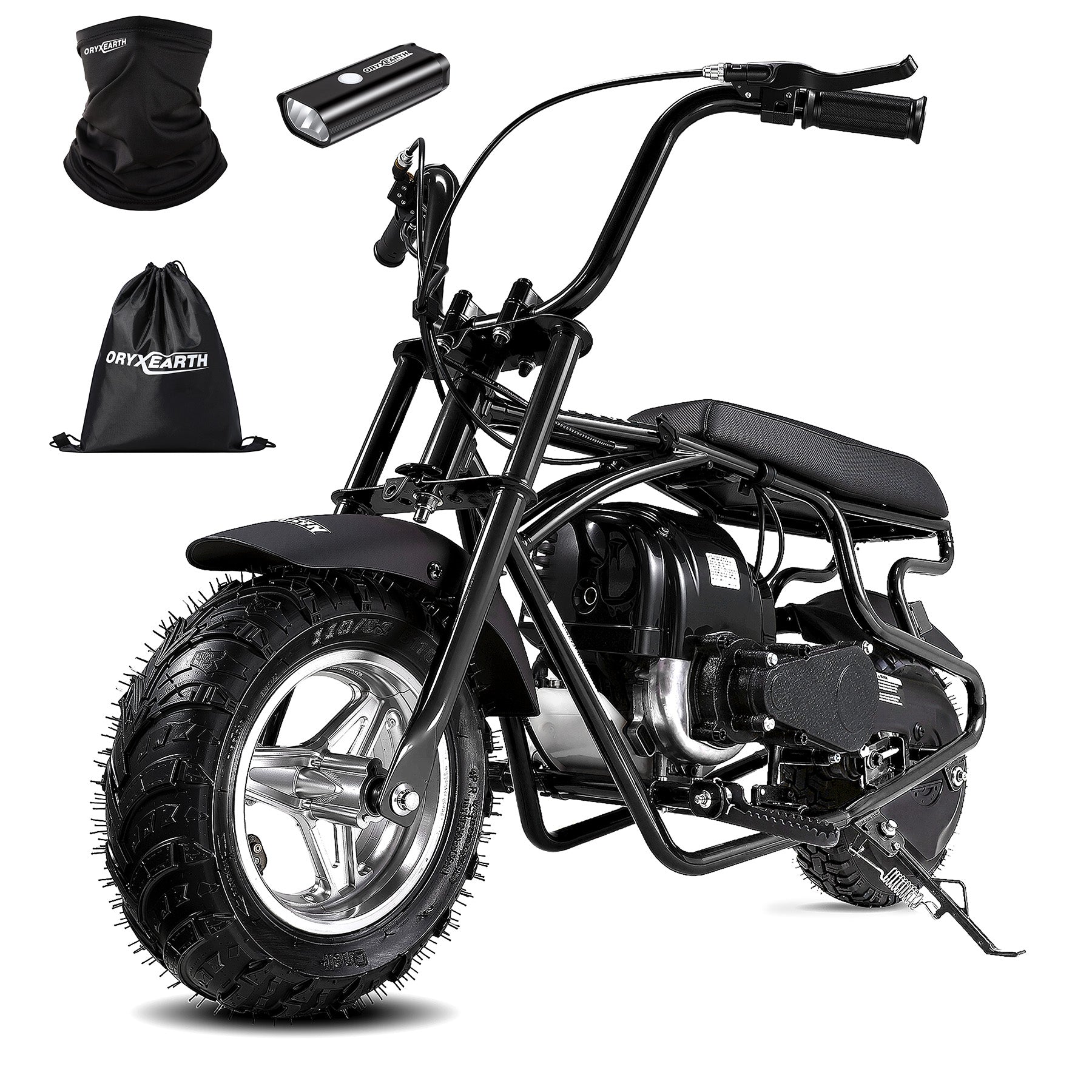 【WMT】Oryxearth OM-40 Mini Gas Bike for Teens, Off-Road Dirt Bike, Gas Powered 4-Stroke Pocket Bike, Easy Assembly