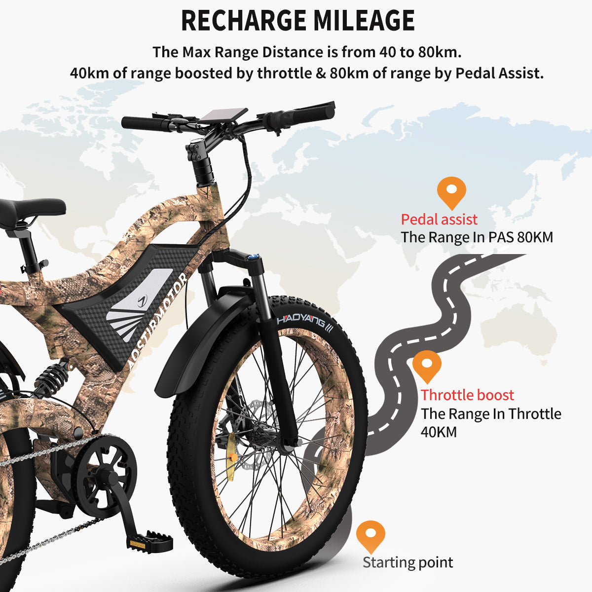 S18-1500W 26" 1500W Electric Bike Fat Tire 48V 15AH Removable Lithium Battery Mountain Bicycle Shimanos Bicycle Full Suspension MTB Bikes for Adults