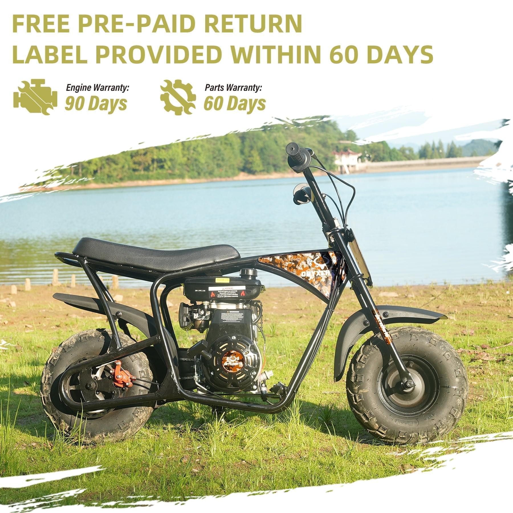 Oryxearth 105CC 4-Stroke Off-Road Mini Bike for Kids