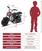 Oryxearth 105CC 4-Stroke Off-Road Mini Bike for Kids