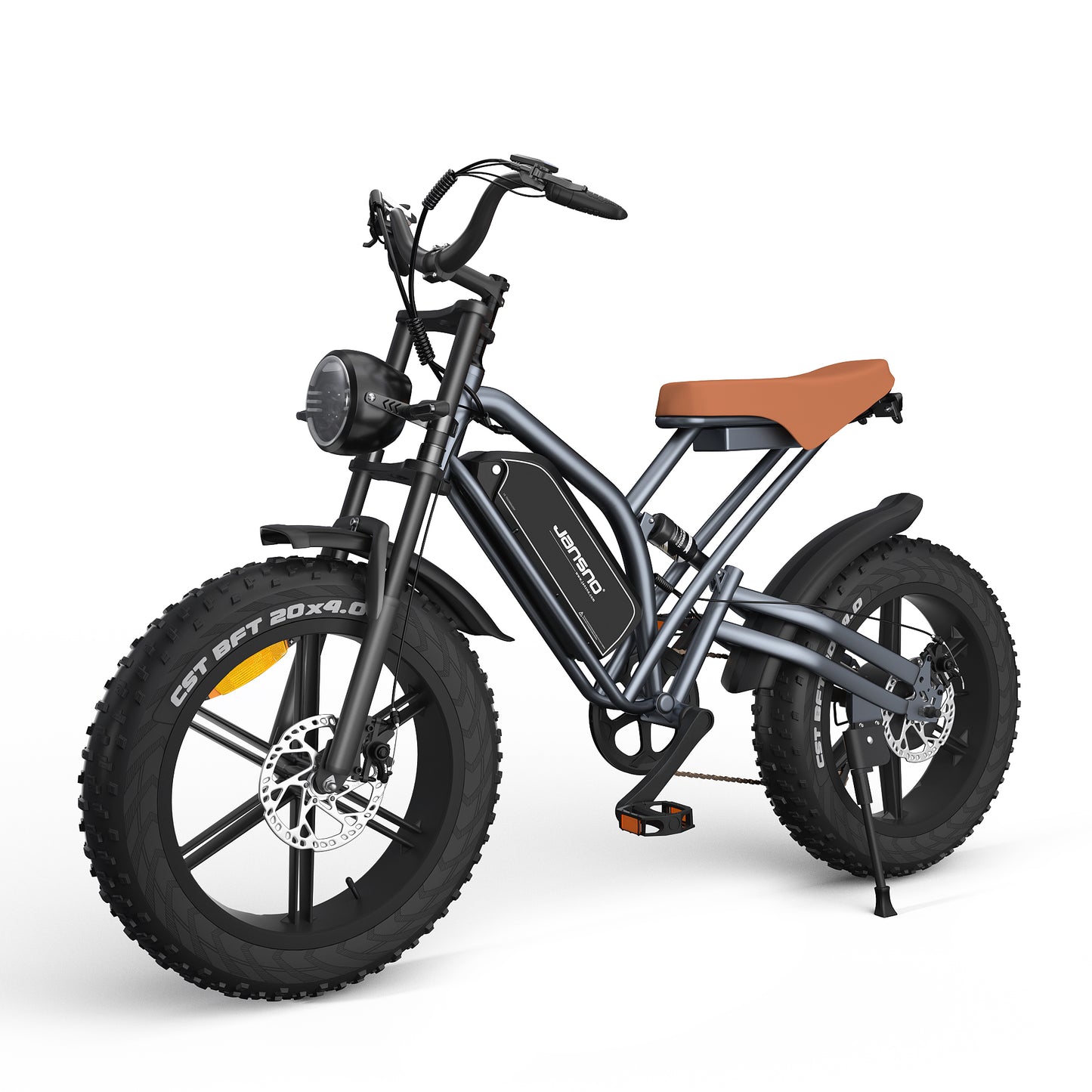 Electric Bike 20" x 4.0 Electric Bike for Adults with 750W Brushless Motor, Long-Lasting 48V 14Ah Removable Battery, 7-Speed Transmission , 20 Inch Fat Tires,Integrated wheels,UL Certified.