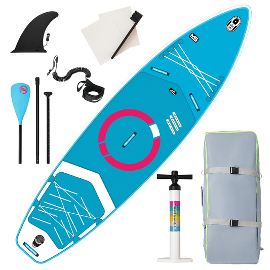 Aufblasbares Stand-Up-Paddle-Board 11'x34"x6" mit Zubehör